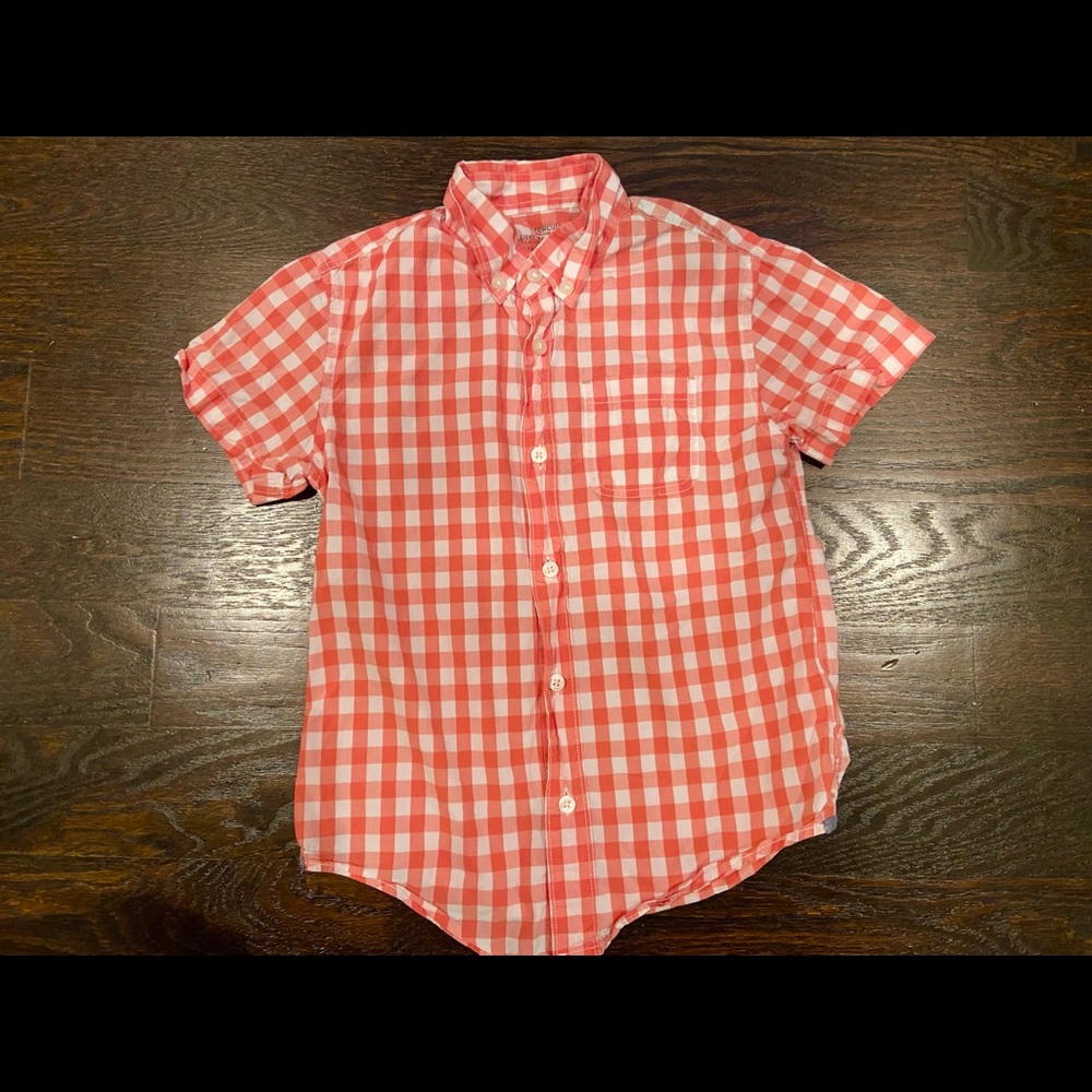 Crewcuts checkered short sleeved cotton  shirt.